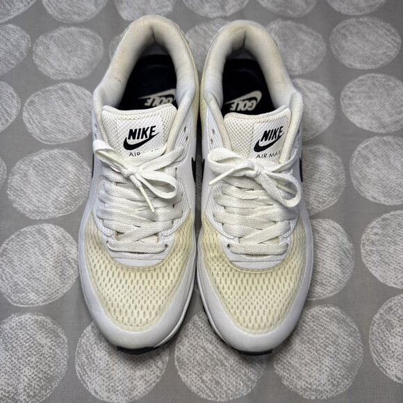 Nike Men's Air Max 90 Golf White/Black Shoes Sneakers CU9978-101 Sz 7 - Picture 2 of 16